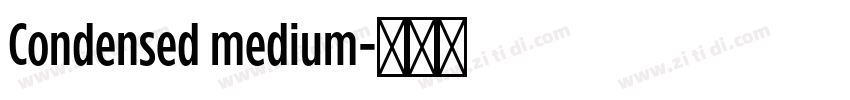 Condensed medium字体转换